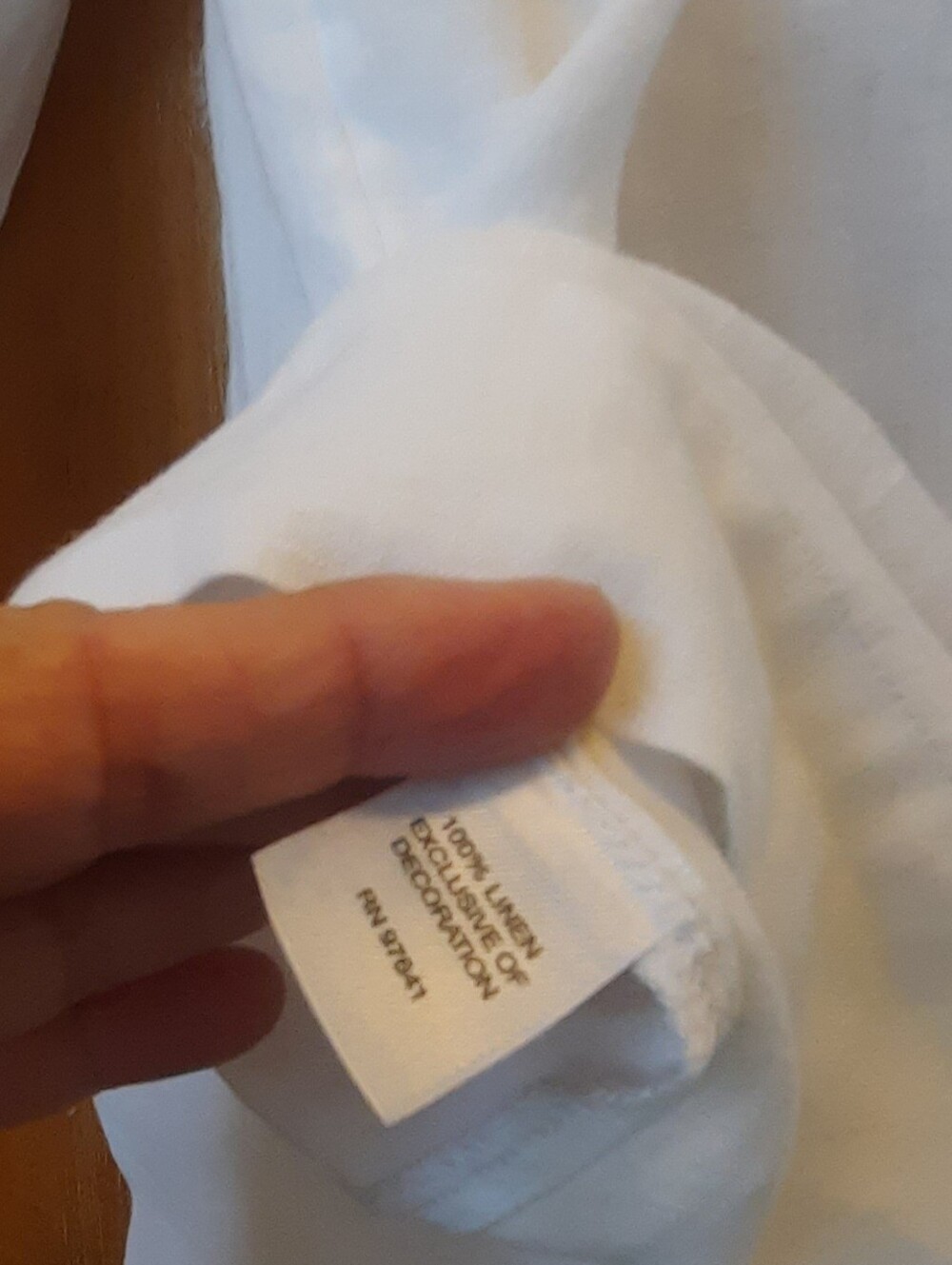 J. Jill White Linen Pintuck Henley Tunic - Picture 4 of 6